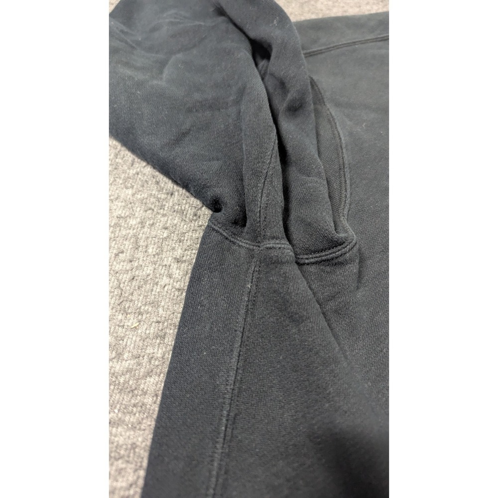 Polo Ralph Lauren Hoodie Men's 2XLT Black P-Patch Logo Full Zip Gothic‎ Goth - Picture 10 of 16